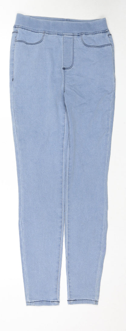 City Comfort Womens Blue Cotton Jegging Jeans Size 8 L28 in Regular