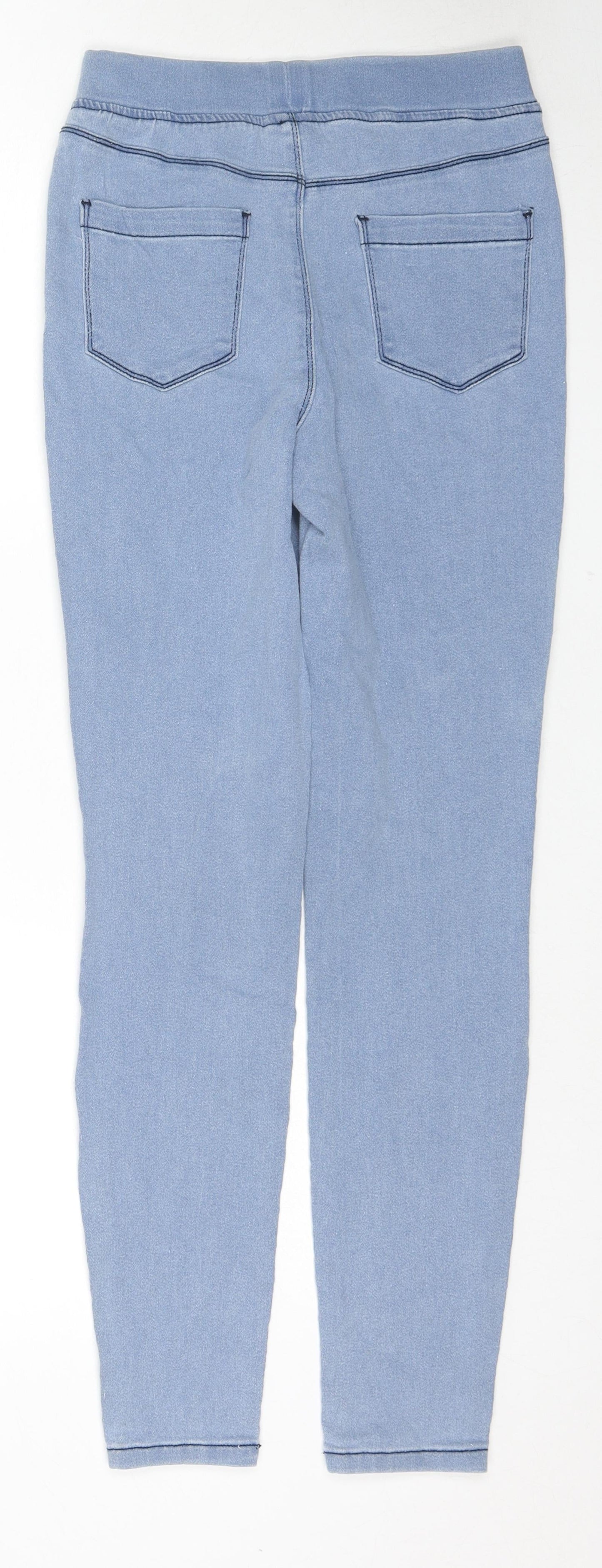 City Comfort Womens Blue Cotton Jegging Jeans Size 8 L28 in Regular