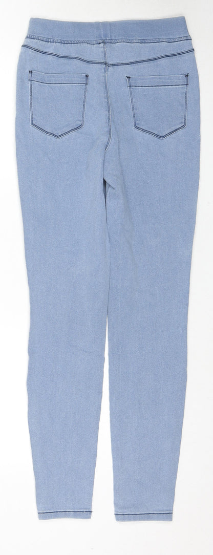 City Comfort Womens Blue Cotton Jegging Jeans Size 8 L28 in Regular