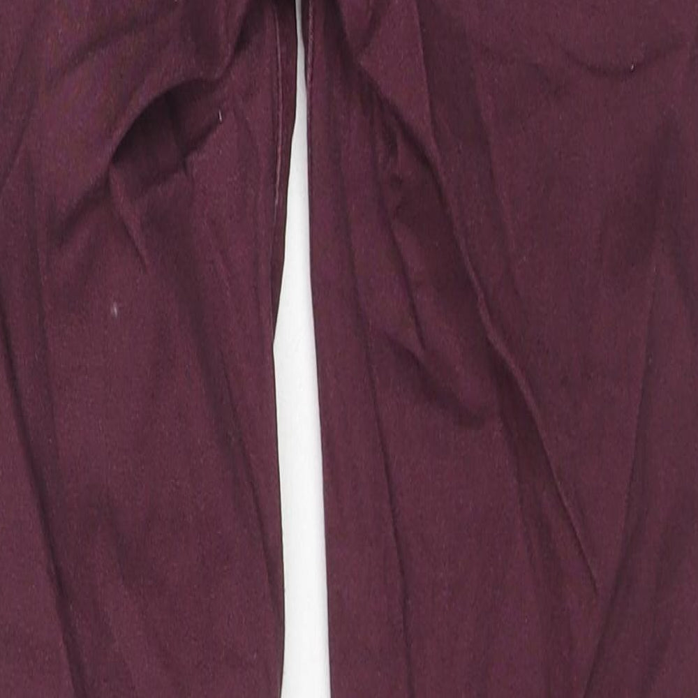 Womens UK Size 8 Love Label Regular Fit Skinny Red Jeans