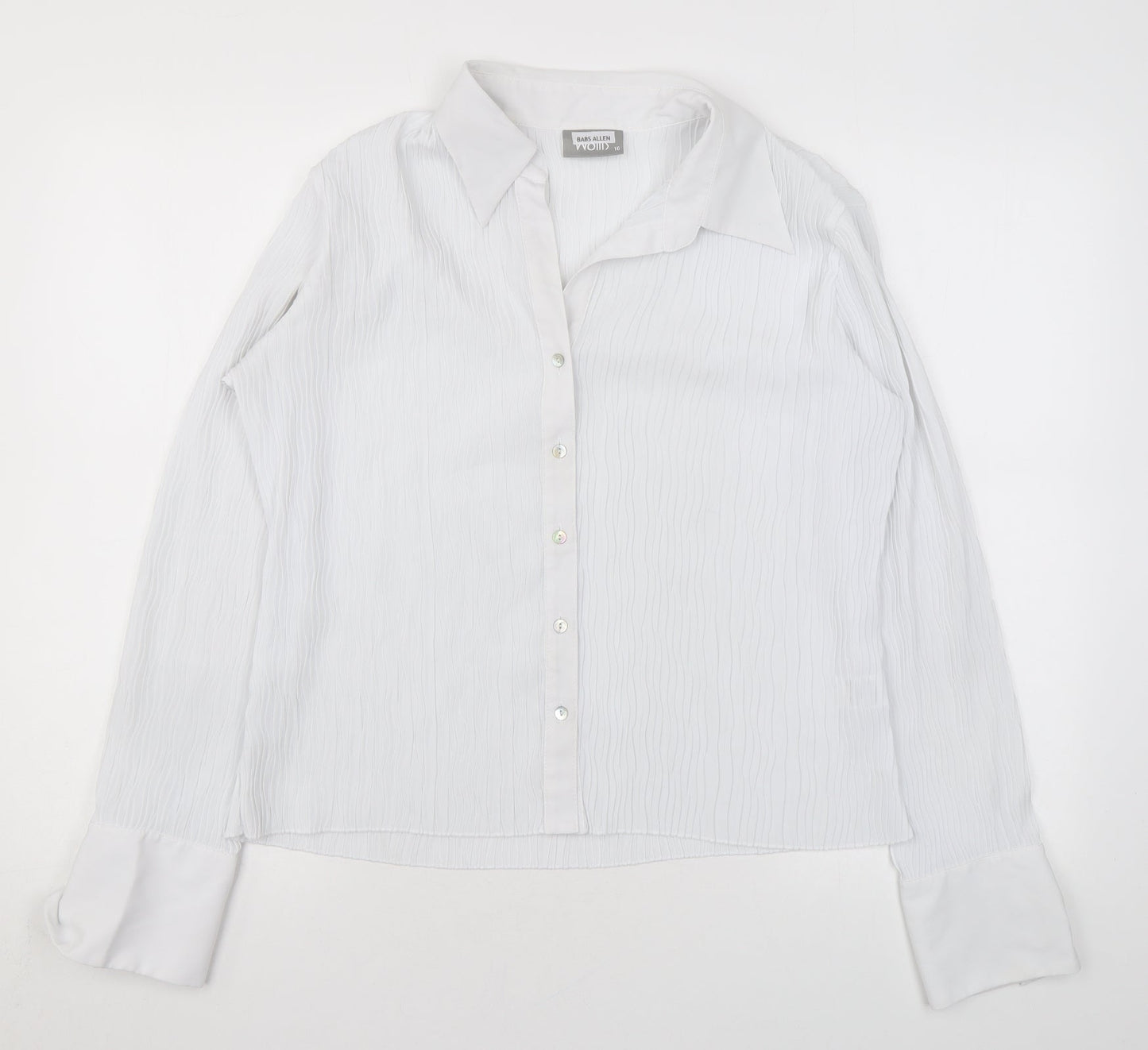 Womens UK Size 16 Wallis White Basic Button-Up