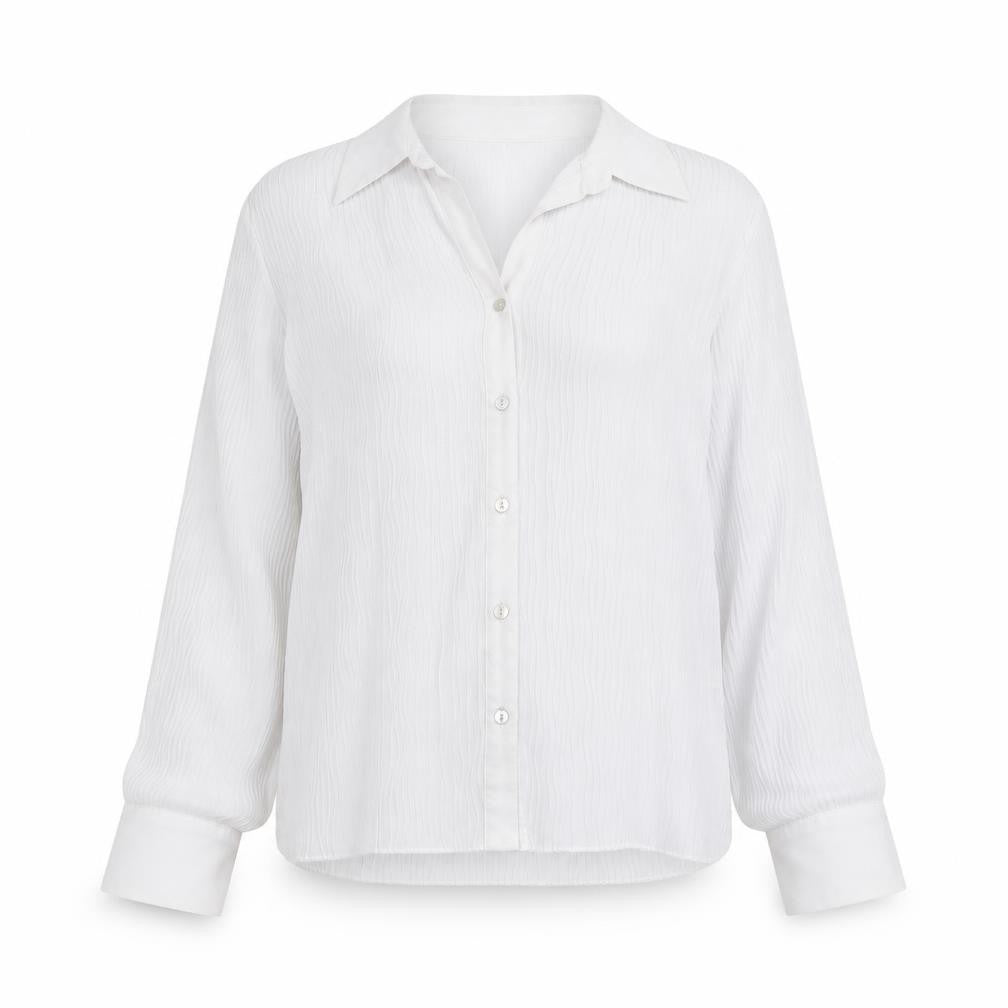 Womens UK Size 16 Wallis White Basic Button-Up