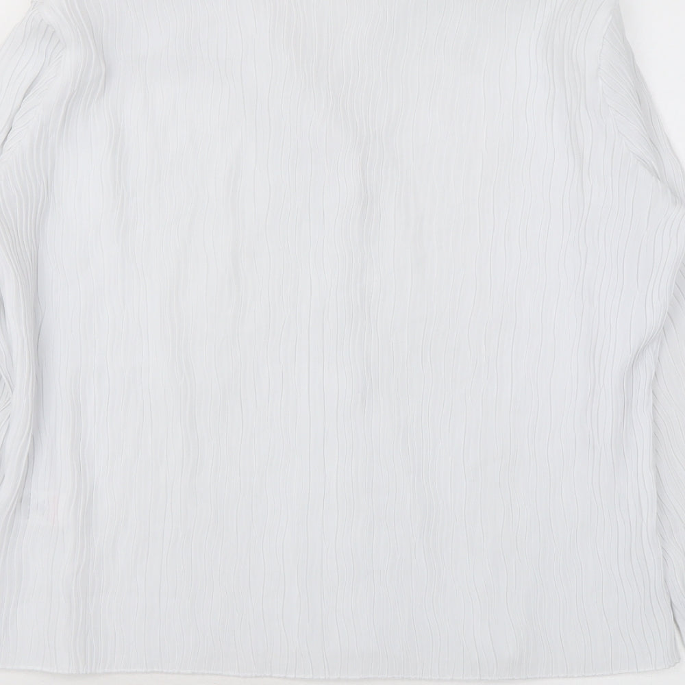 Womens UK Size 16 Wallis White Basic Button-Up