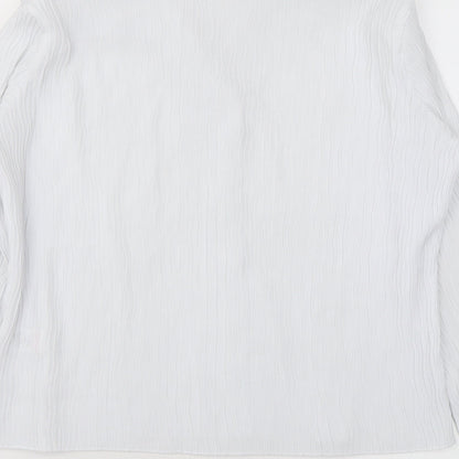 Womens UK Size 16 Wallis White Basic Button-Up