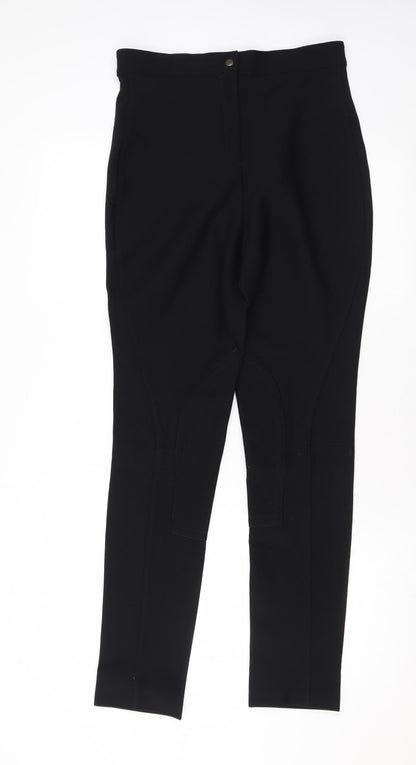 Trekkers Womens Black Nylon Trousers Size 30 L29 in Regular Zip - Jodhpurs, Horseriding