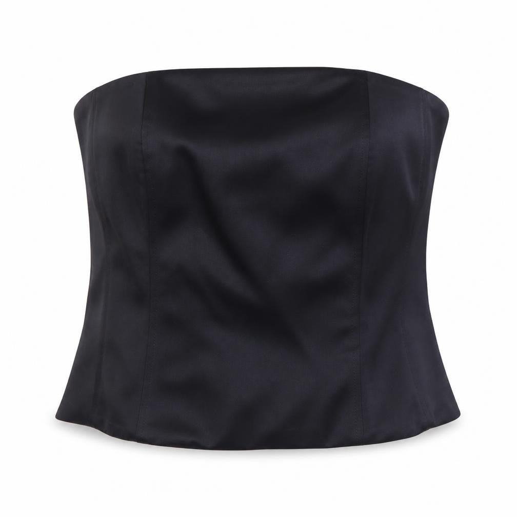 Marks and Spencer Womens Black Polyester Basic Blouse Size 14 Off the Shoulder