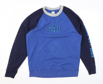 Mens UK Size S Gap Blue Pullover Sweatshirt