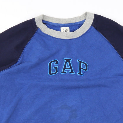 Mens UK Size S Gap Blue Pullover Sweatshirt