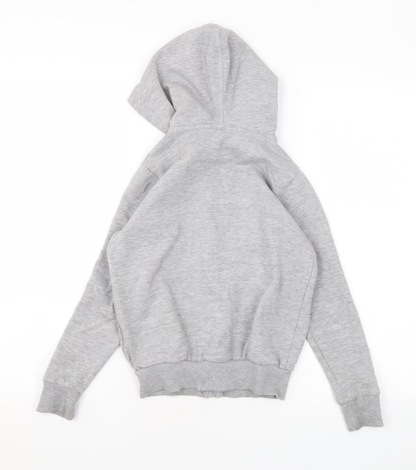 Umbro Boys Grey Cotton Full Zip Hoodie Size 7-8 Years Zip