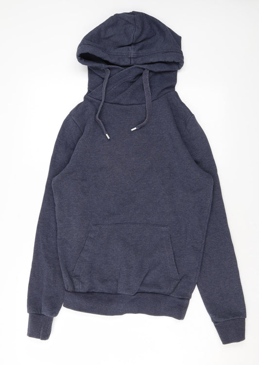 Mens UK Size XS Divided by H&M Blue Pullover Hoodie