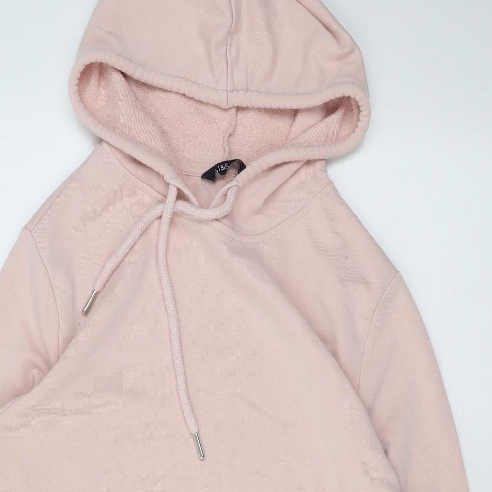 Womens UK Size 10 Marks and Spencer Pink Pullover Hoodie