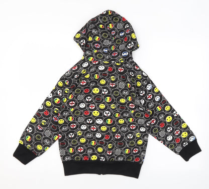 Bubble Boys Multicoloured Geometric Polyester Full Zip Hoodie Size 6 Years Zip