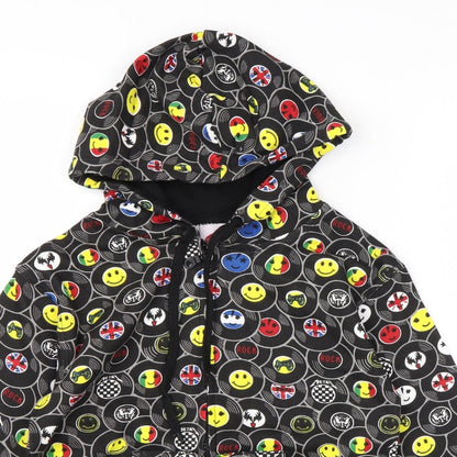 Bubble Boys Multicoloured Geometric Polyester Full Zip Hoodie Size 6 Years Zip