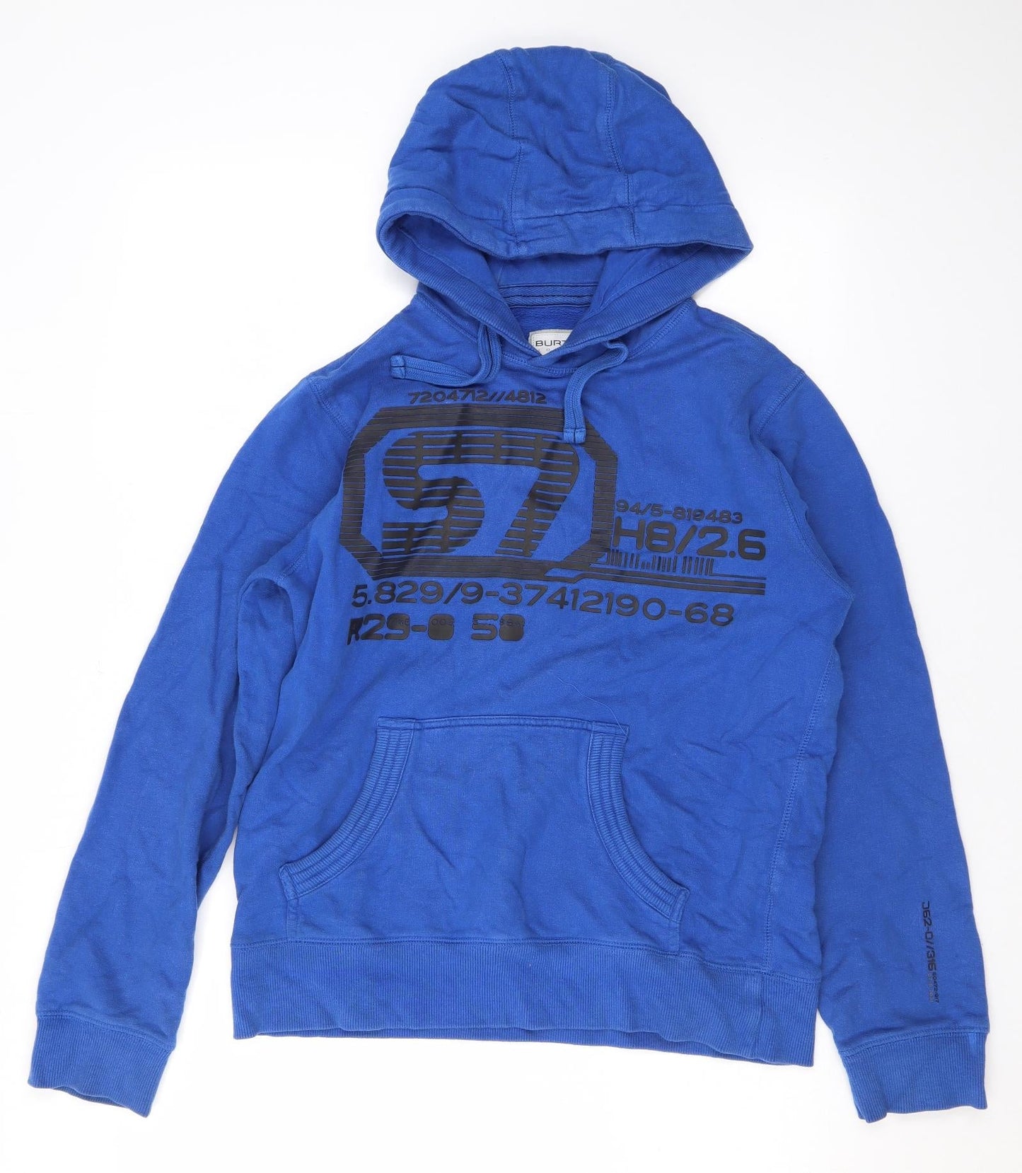 Mens UK Size S Burton Blue Pullover Hoodie