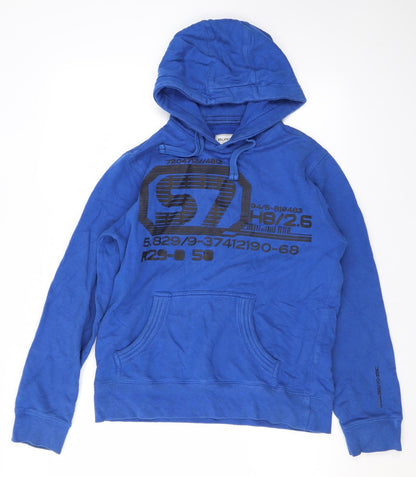 Mens UK Size S Burton Blue Pullover Hoodie
