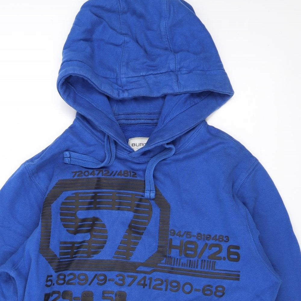 Mens UK Size S Burton Blue Pullover Hoodie