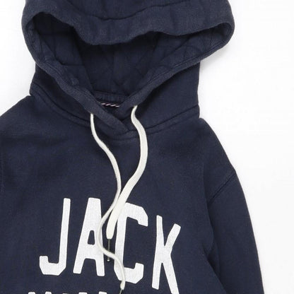 Womens UK Size 6 Jack Wills Blue Pullover Hoodie