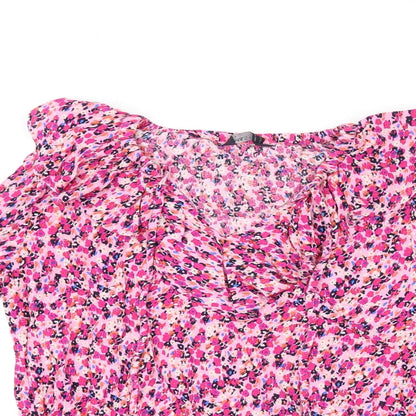 Womens UK Size 8 Marks and Spencer Pink Basic T-Shirt