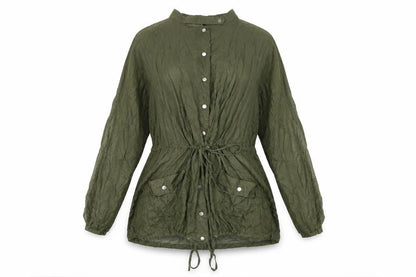 Womens UK Size 4 Torrid Green Basic Button-Up