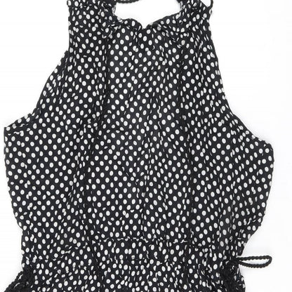 NEXT Womens Black Polka Dot Modal Cover Up Size 6
