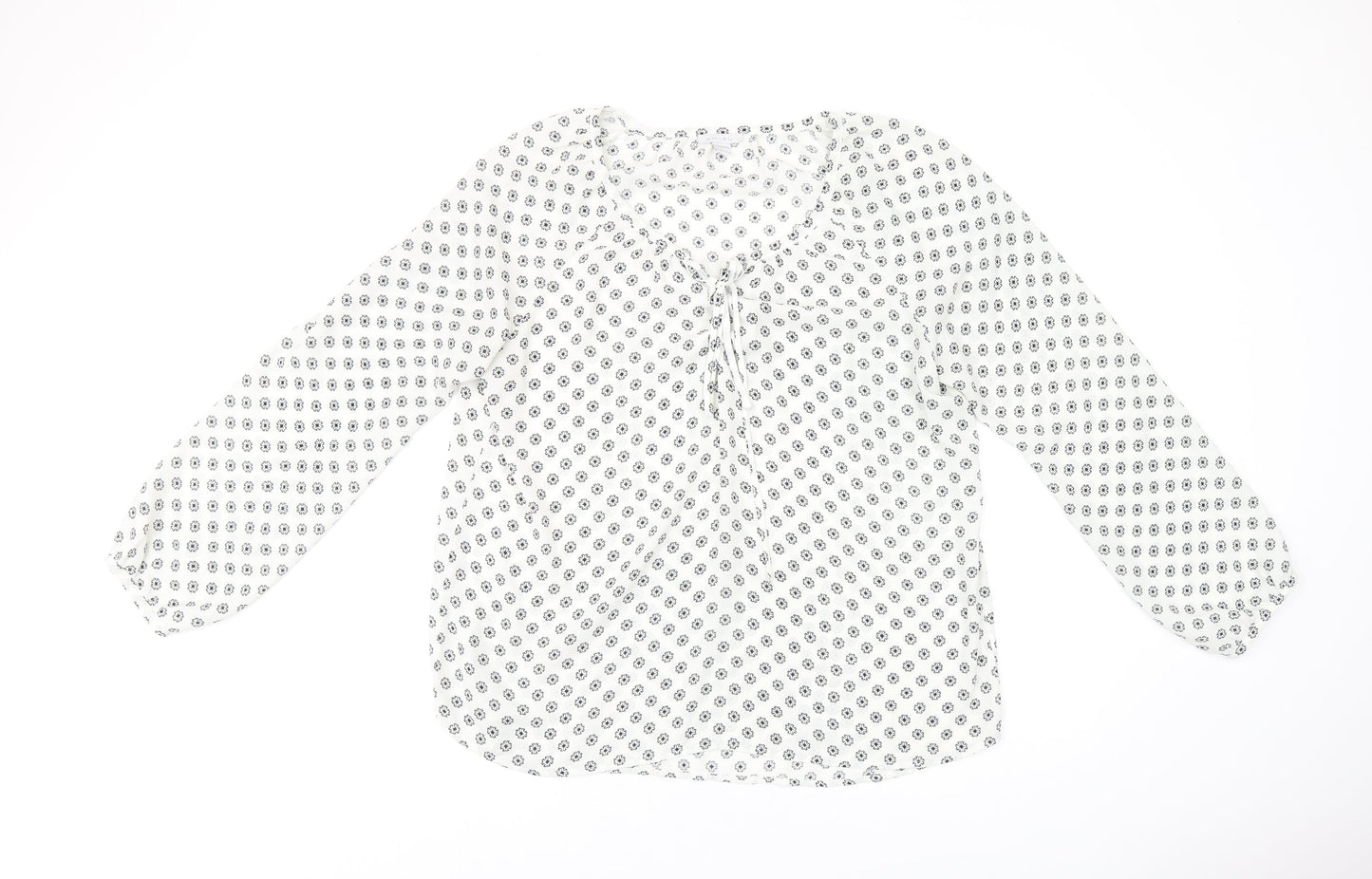 Womens UK Size L Amisu White Basic Blouse