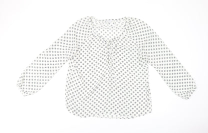 Womens UK Size L Amisu White Basic Blouse