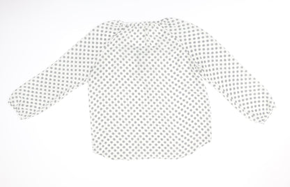 Womens UK Size L Amisu White Basic Blouse