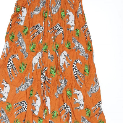 Womens UK Size 6 ASOS Regular Fit  Orange Trousers
