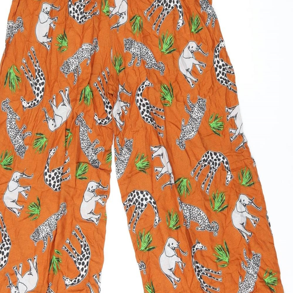 Womens UK Size 6 ASOS Regular Fit  Orange Trousers