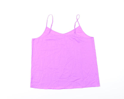 Womens UK Size 14 Marks and Spencer Purple Camisole T-Shirt