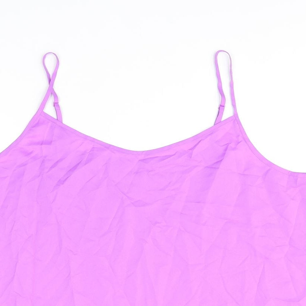 Womens UK Size 14 Marks and Spencer Purple Camisole T-Shirt