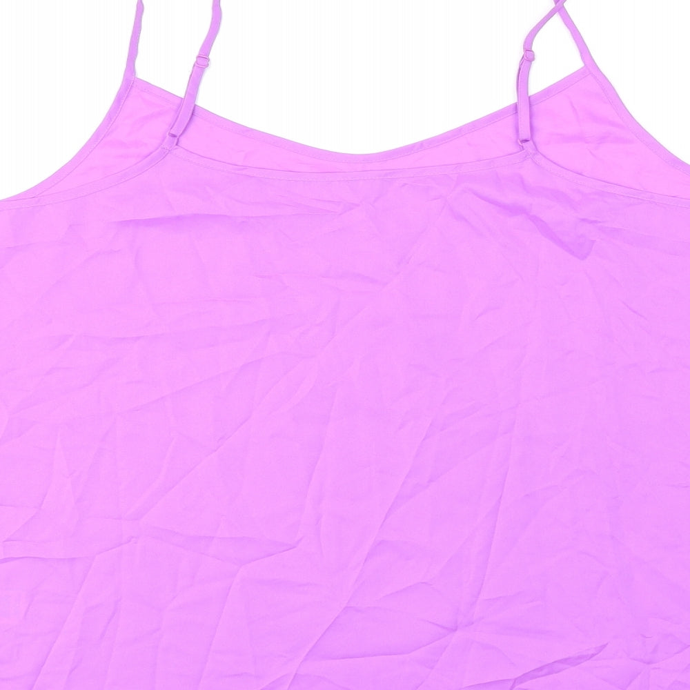 Womens UK Size 14 Marks and Spencer Purple Camisole T-Shirt