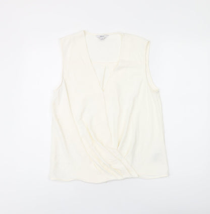 Womens UK Size 10 NEXT White Basic T-Shirt