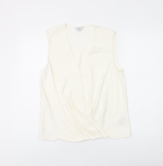 Womens UK Size 10 NEXT White Basic T-Shirt