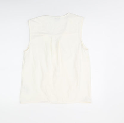 Womens UK Size 10 NEXT White Basic T-Shirt