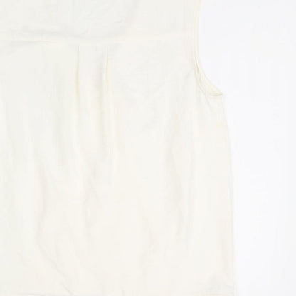 Womens UK Size 10 NEXT White Basic T-Shirt