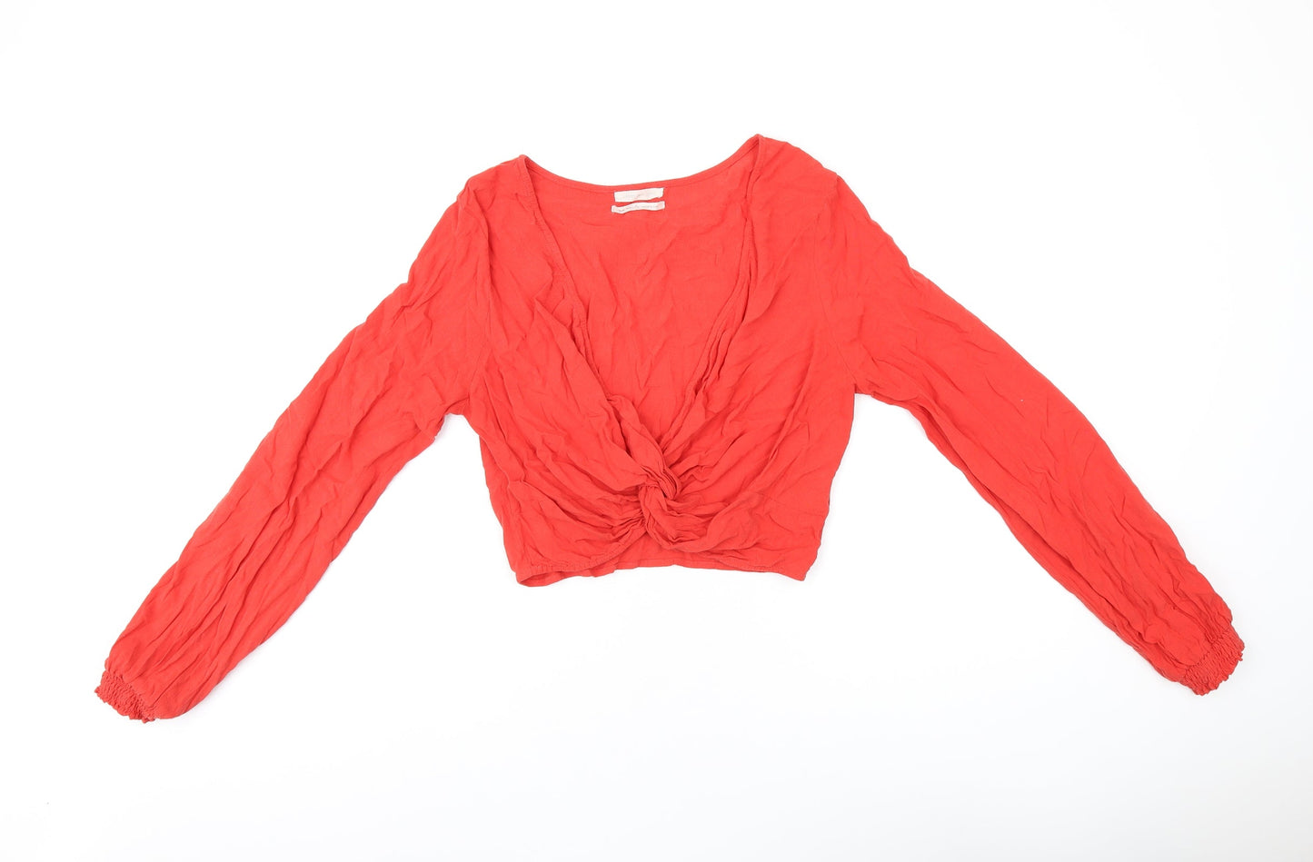 Womens UK Size M Urban Outfitters Red Basic T-Shirt