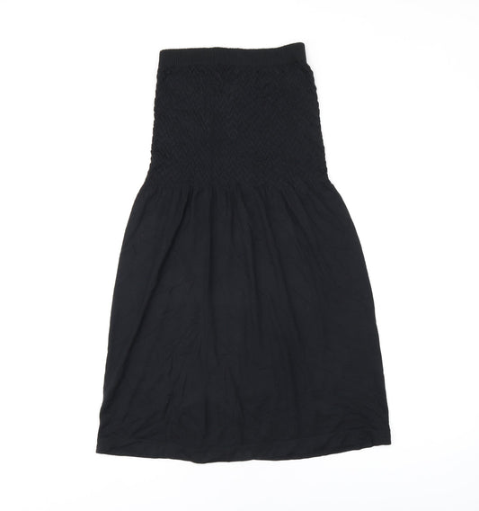 Ocean Club Womens Black Modal Mini Size 12 Off the Shoulder Pullover