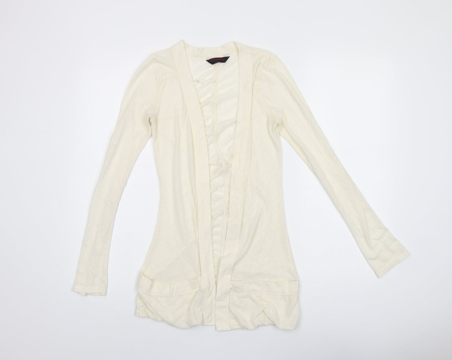 Womens UK Size 6 Miss Selfridge Ivory Cardigan Jumper