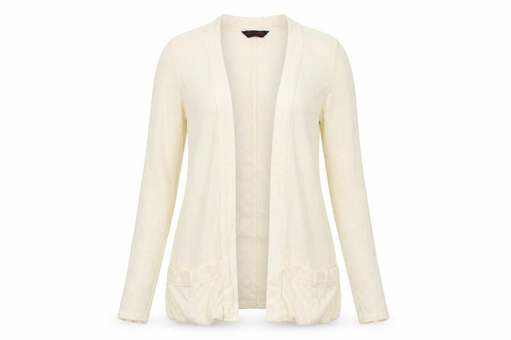 Womens UK Size 6 Miss Selfridge Ivory Cardigan Jumper