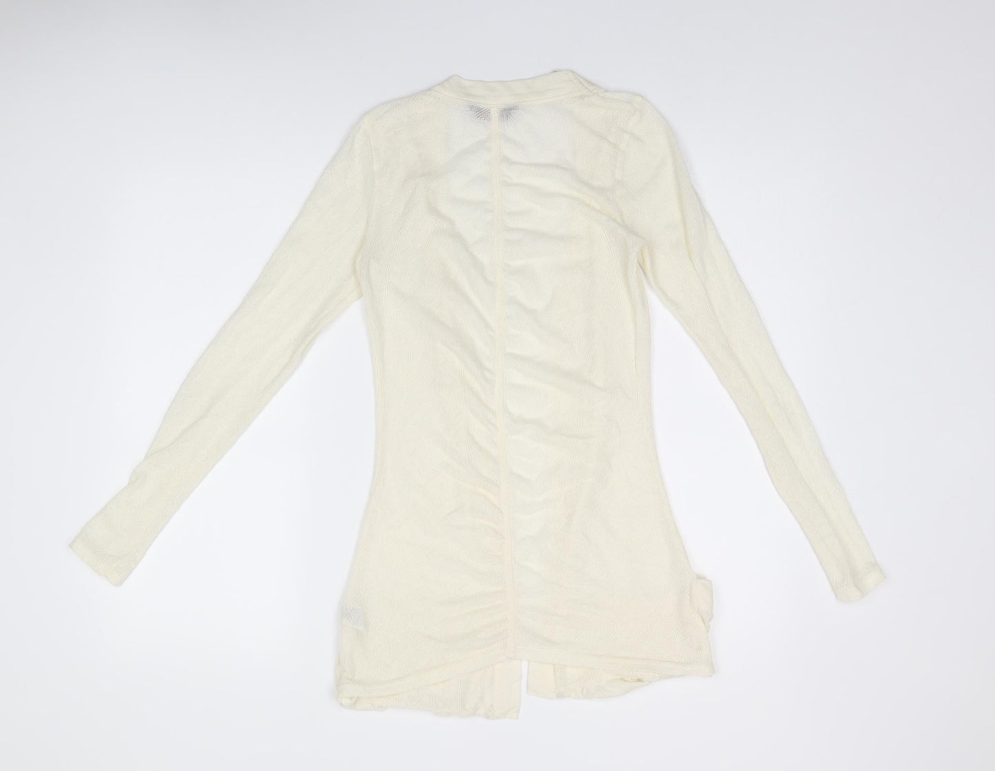 Womens UK Size 6 Miss Selfridge Ivory Cardigan Jumper