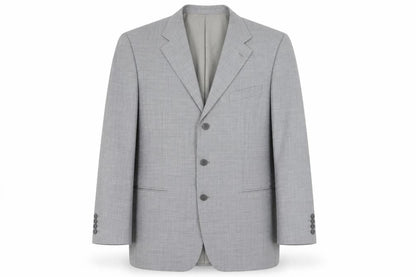 HeiLan Home Mens Grey Polyester Jacket Suit Jacket Size 42 Regular