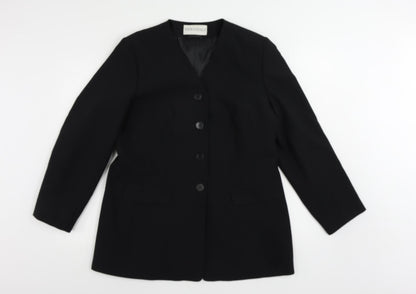Womens UK Size 16 Essentials Black Jacket