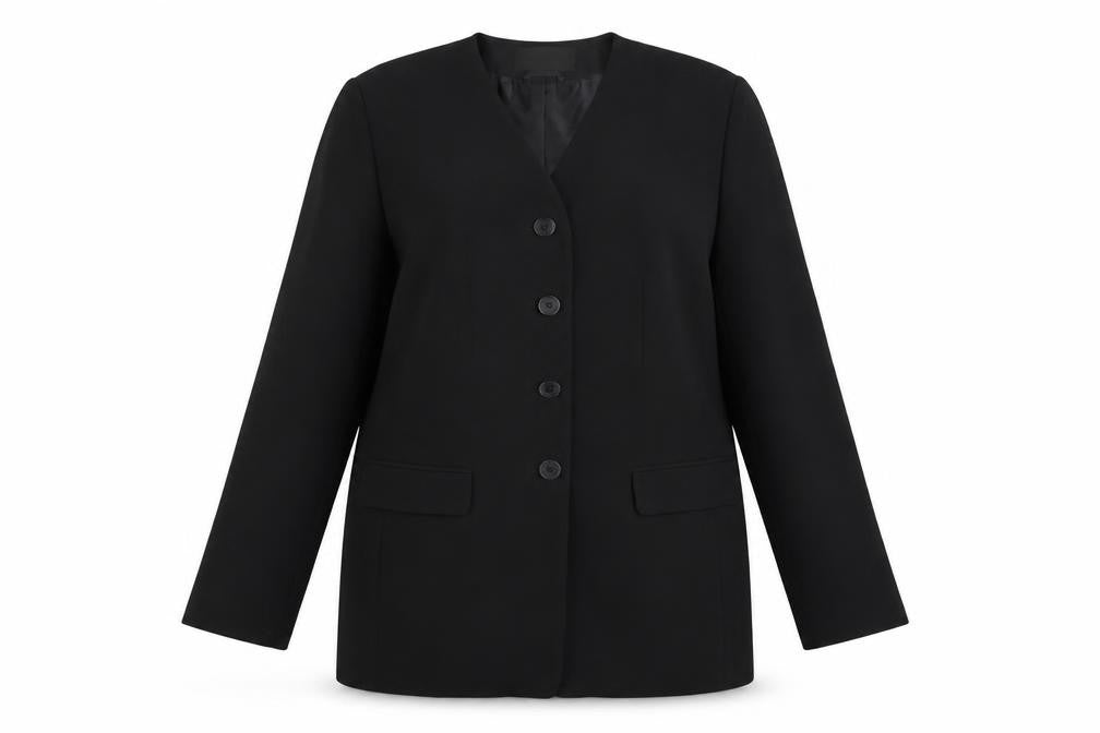 Womens UK Size 16 Essentials Black Jacket
