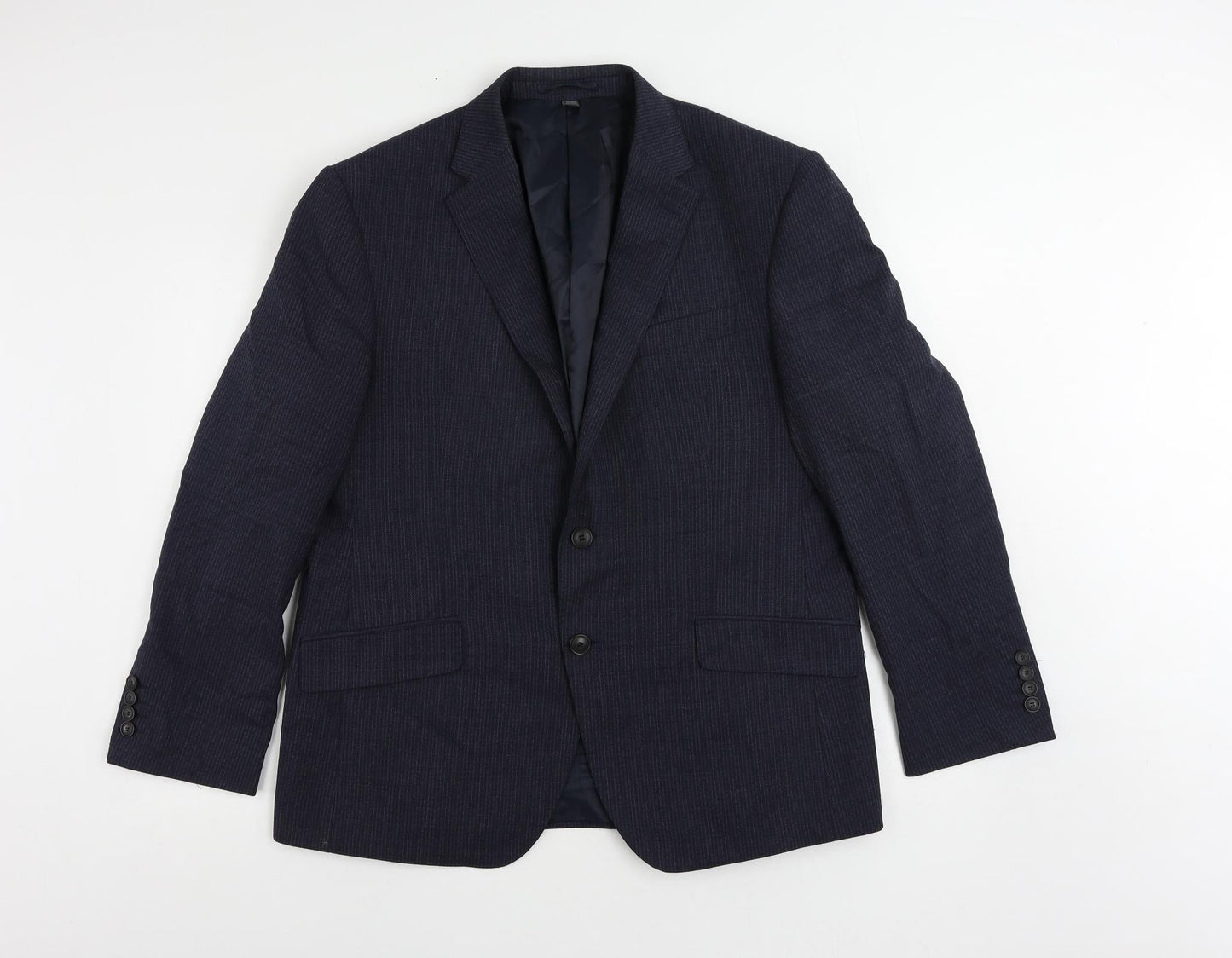 Mens UK Size 44 Marks and Spencer Regular Blue Suit Jacket