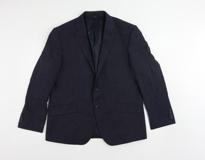 Mens UK Size 44 Marks and Spencer Regular Blue Suit Jacket