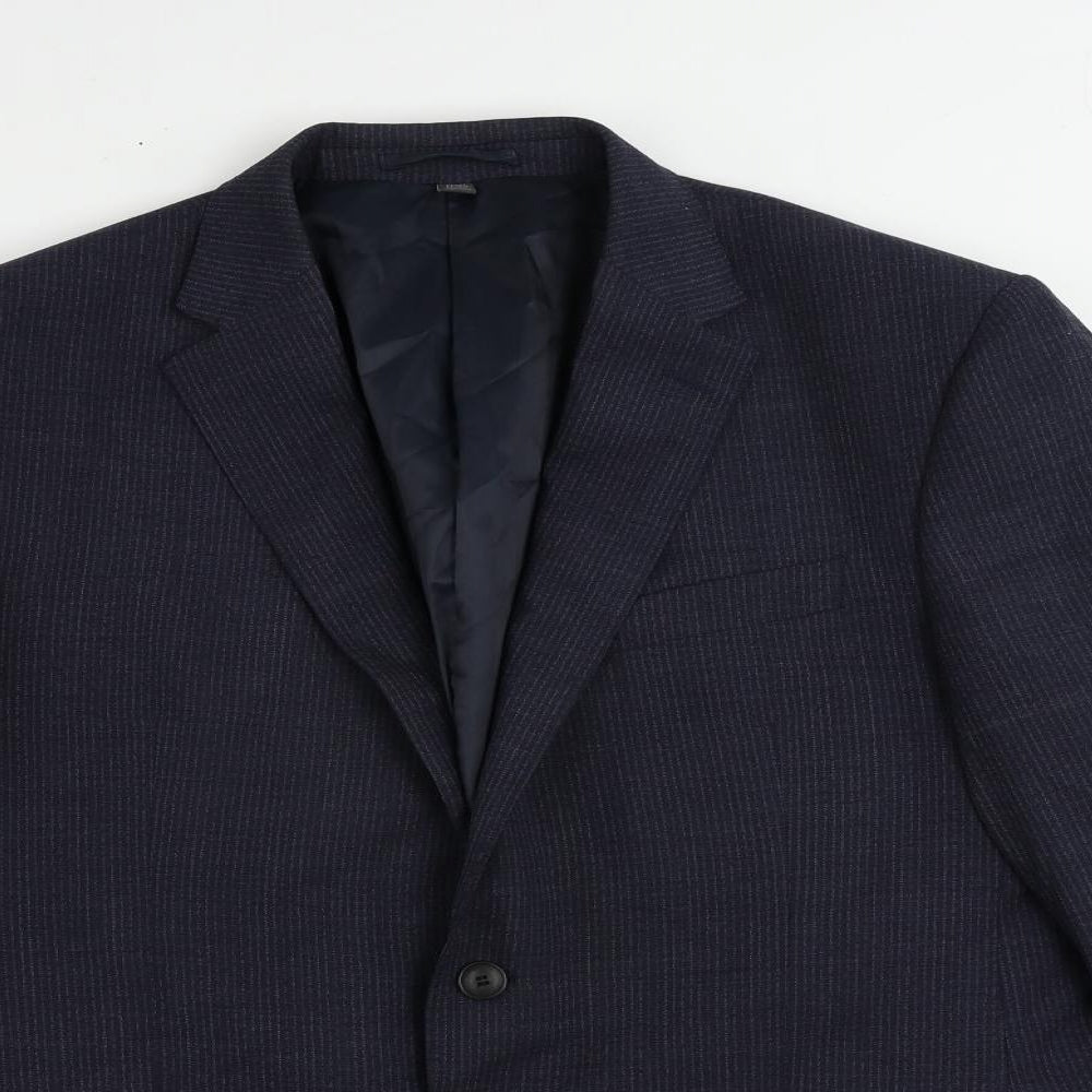Mens UK Size 44 Marks and Spencer Regular Blue Suit Jacket