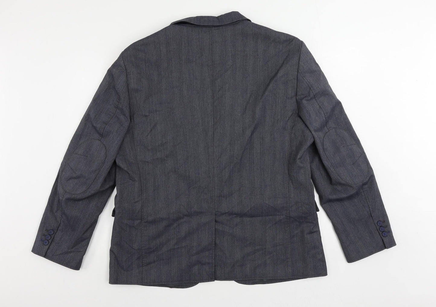 Autograph Mens Blue Polyester Jacket Blazer Size 44 Regular