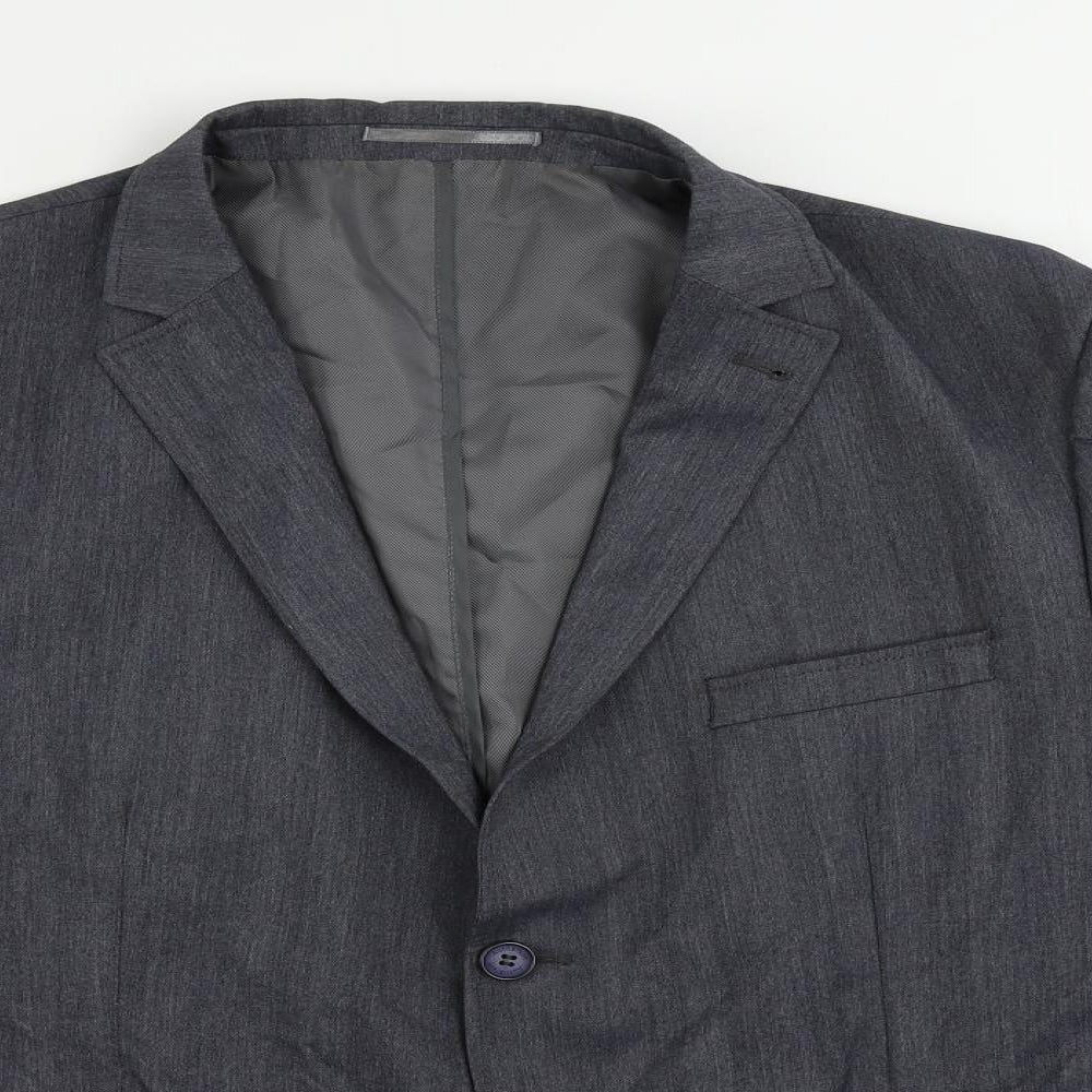 Autograph Mens Blue Polyester Jacket Blazer Size 44 Regular