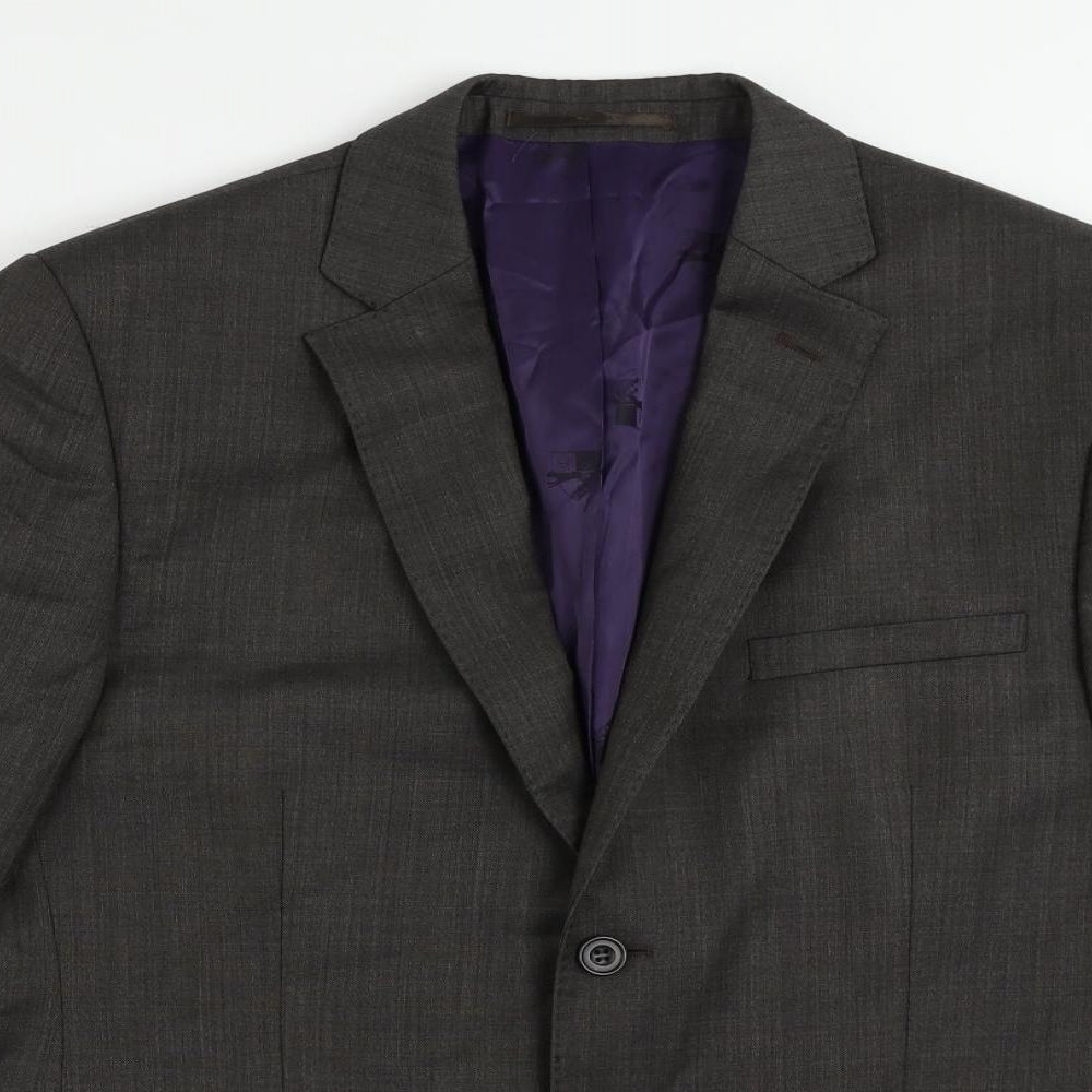 Mens UK Size 40 Paul Costelloe Regular Grey Suit Jacket